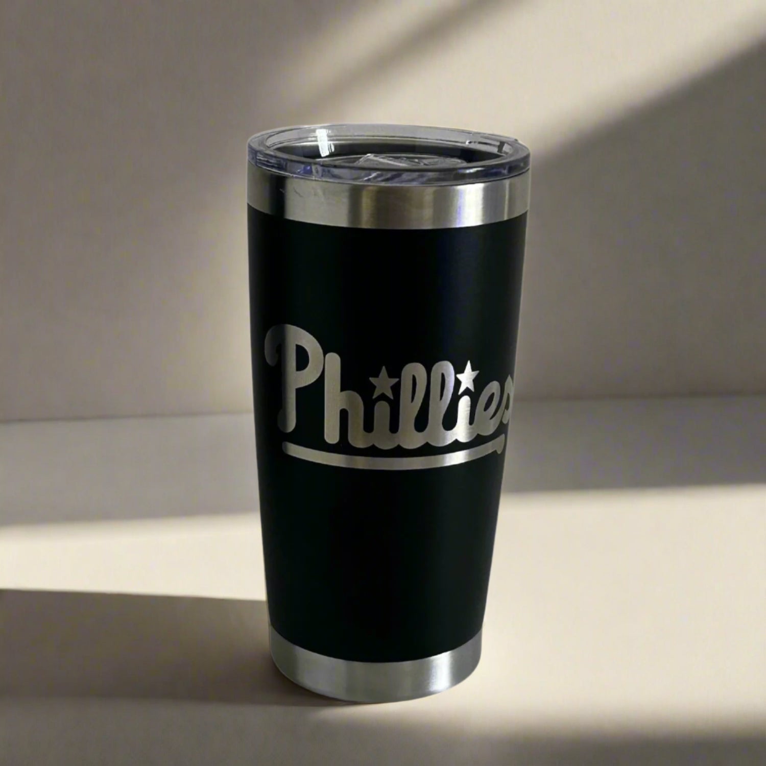 Black Custom Engraved 20oz Travel Mug
