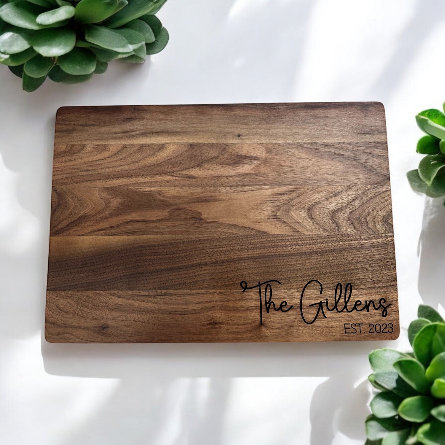 Custom Engraved Walnut Cutting Board