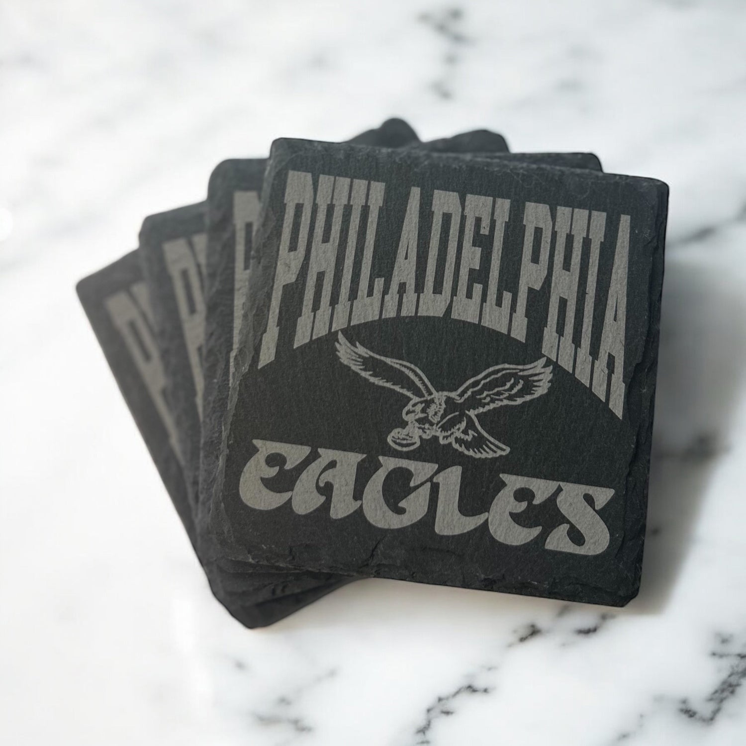 Engraved Slate Coasters (Set of 4)