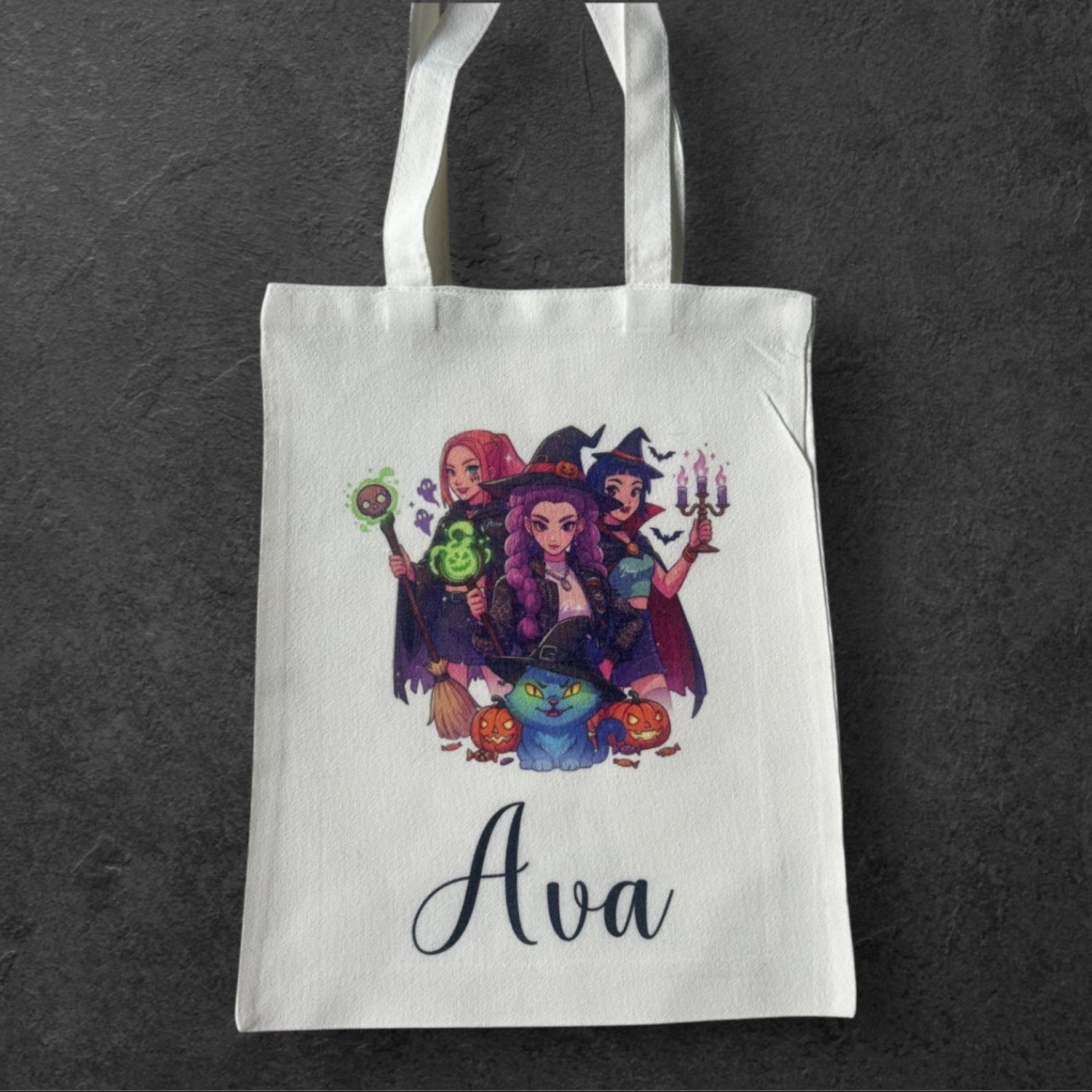Personalized Trick or Treat Tote Bag - Kpop Demon Hunters