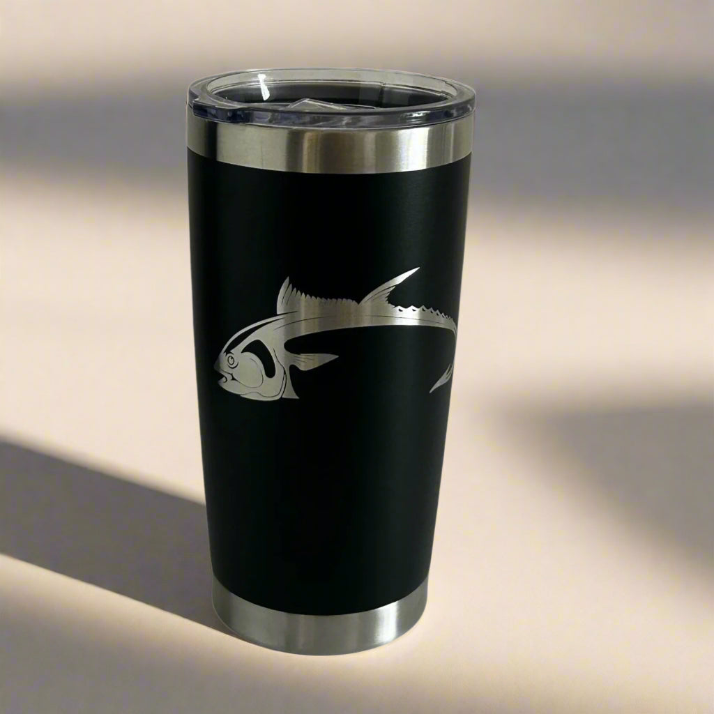Black Custom Engraved 20oz Travel Mug