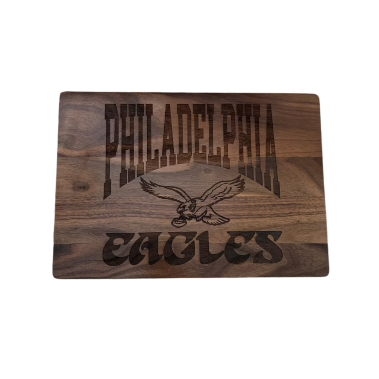 Engraved Eagles Walnut Cutting Board