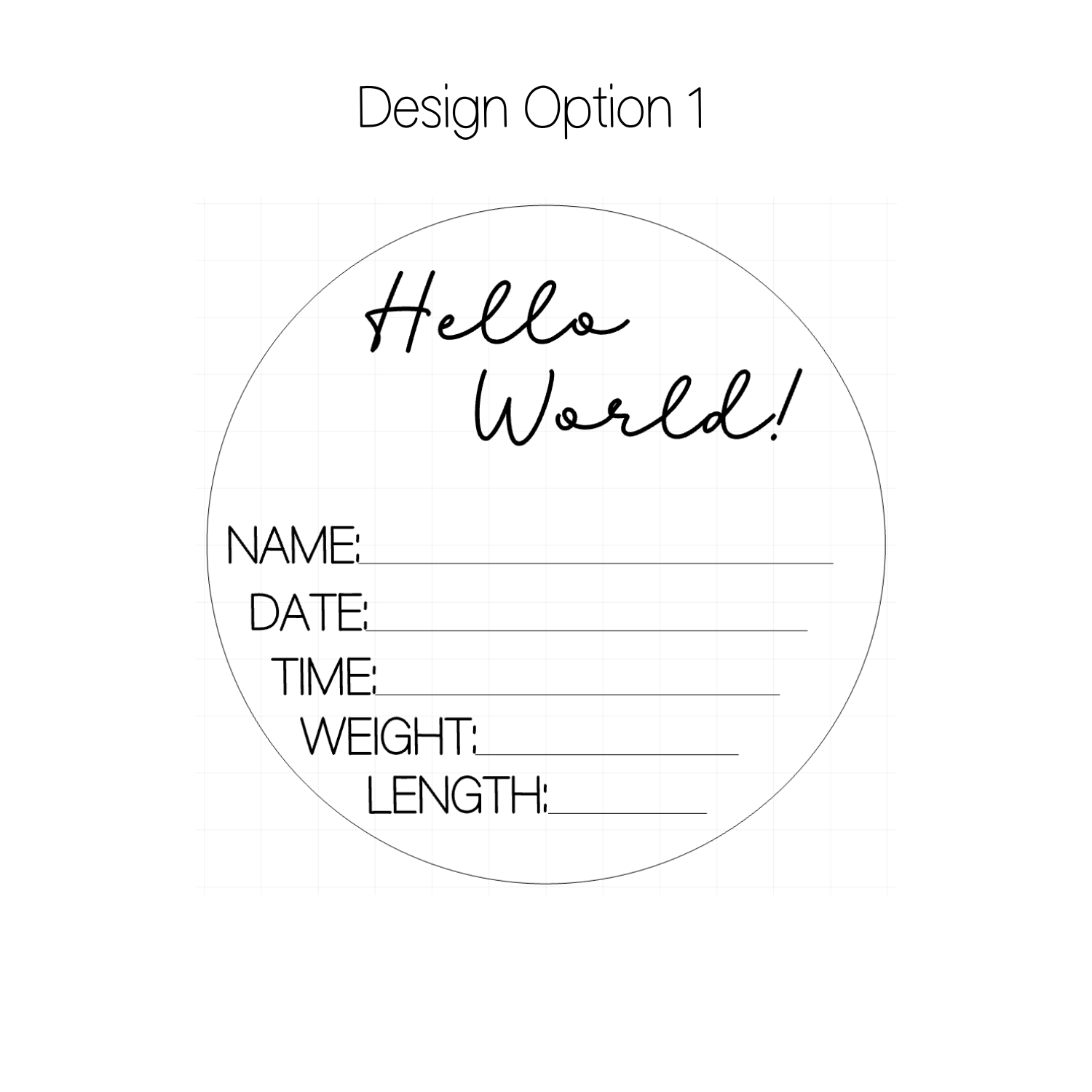 Engraved Birth Announcement Sign