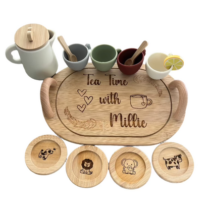 Custom Engraved Tea Set