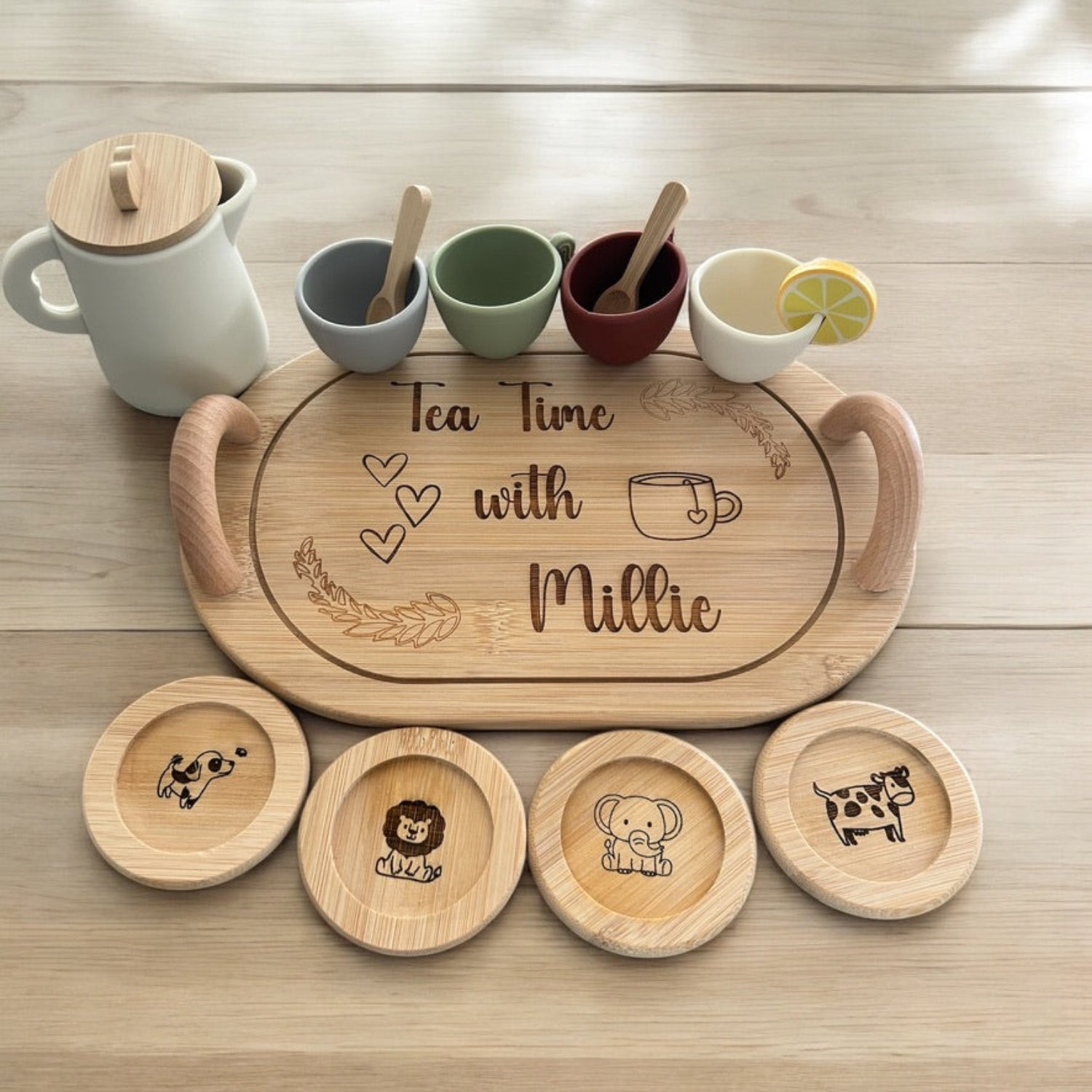 Custom Engraved Tea Set