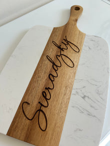 Personalized Marble Charcuterie Board Set – Custom Engraved 5-Piece Gift