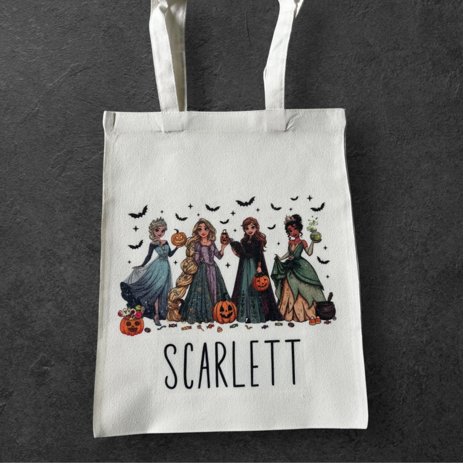 Personalized Trick or Treat Tote Bag - Princess