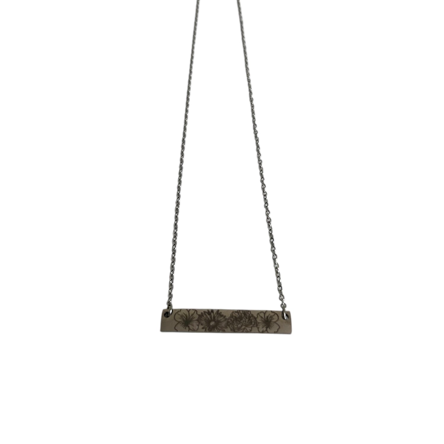 Custom Engraved Bar Necklace - Free Shipping