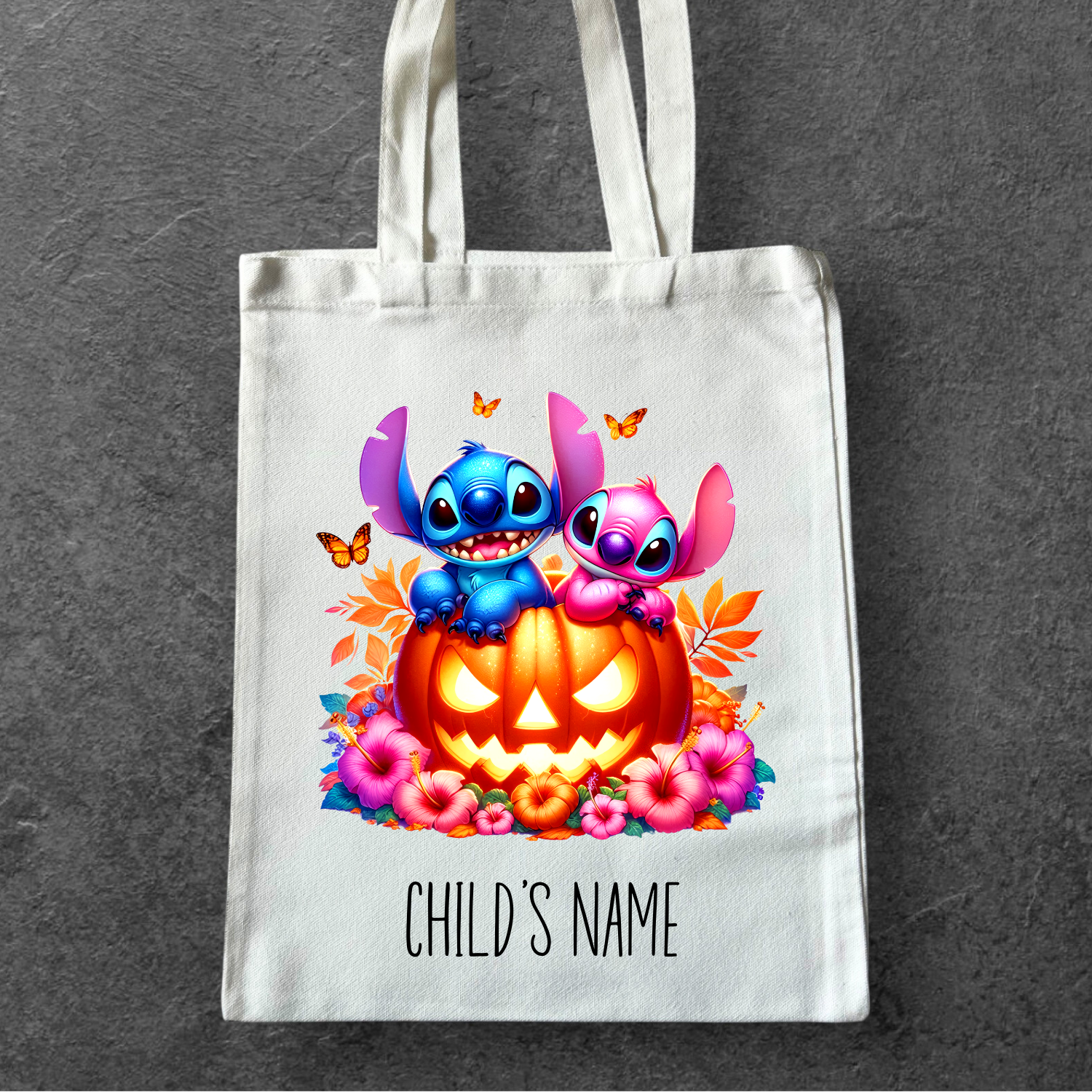 Personalized Trick or Treat Tote Bag - Stitch